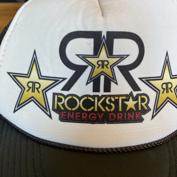 Rockstar Energy Drink Hat Adjustable Snapback Mesh Trucker Nissun - Picture 4 of 8